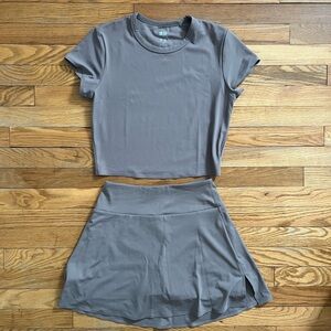 Uniqlo Gray Women's Skirt Set